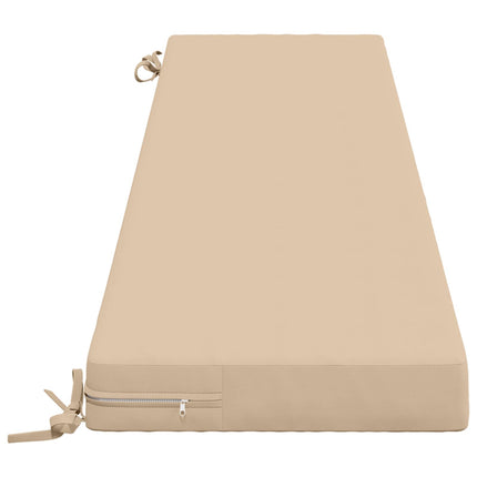 Bænkpude SOEST 100% polyester Cremefarvet 170 x 40 x 8 cm