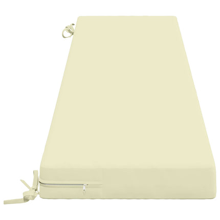 Bænkpude SOEST 100% polyester Cremefarvet 170 x 40 x 8 cm