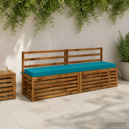 Bænkpude SOEST 100% polyester Turkis 180 x 40 x 8 cm