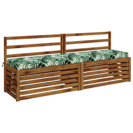 Bænkpude SOEST 100% polyester Bladmønster 180 x 40 x 8 cm