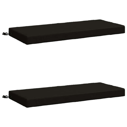 2-delt bænkepude SOEST 2 stk. 100% polyester Sort