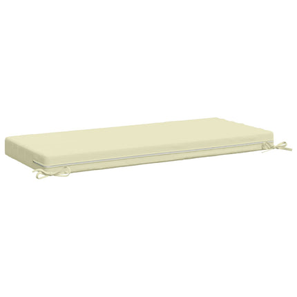 Bænkpude SOEST 100% polyester Cremefarvet 110 x 50 x 8 cm