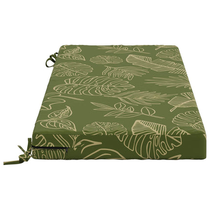 Bænkpude SOEST 100% polyester Bladdesign 110 x 50 x 8 cm