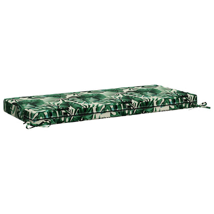 Bænkpude SOEST 100% polyester Bladmønster 120 x 50 x 8 cm