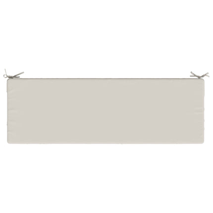 Bænkpude SOEST 100% polyester Hvid 140 x 50 x 8 cm