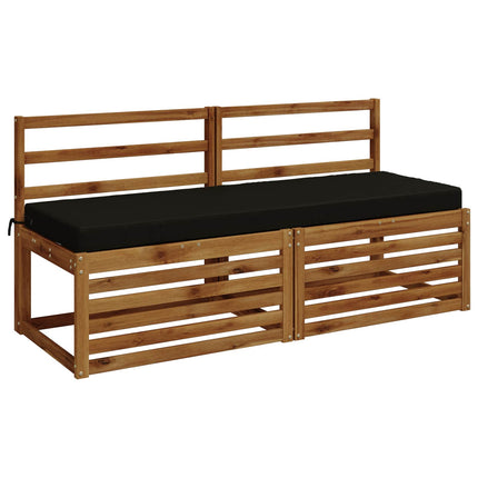 Bænkpude SOEST 100% polyester Sort 140 x 50 x 8 cm