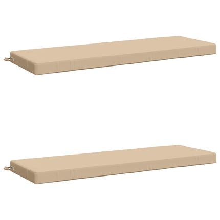 2-delt bænkepude SOEST 2 stk. 100% polyester Cremefarvet