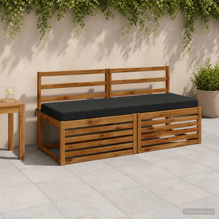 Bænkpude SOEST 100% polyester Antracit 140 x 50 x 8 cm