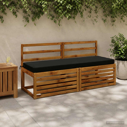 Bænkpude SOEST 100% polyester Sort 150 x 50 x 8 cm