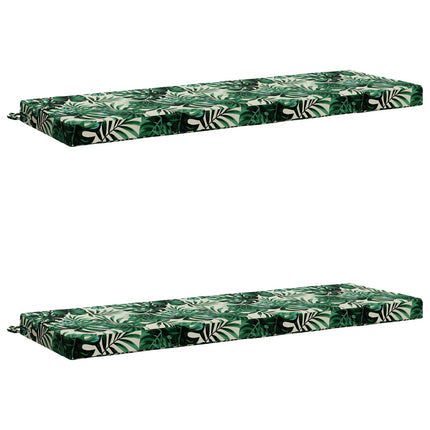 2-delt bænkepude SOEST 2 stk. 100% polyester Bladmønster