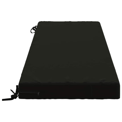 Bænkpude SOEST 100% polyester Sort 150 x 50 x 8 cm