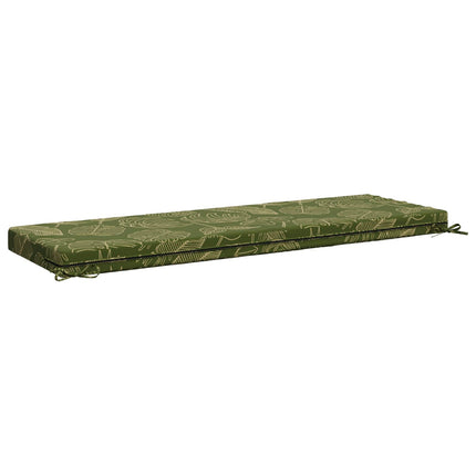 Bænkpude SOEST 100% polyester Bladdesign 150 x 50 x 8 cm