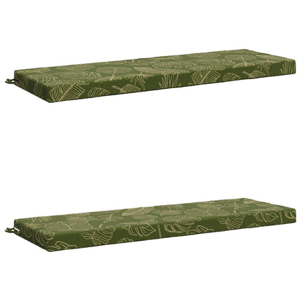 2-delt bænkepude SOEST 2 stk. 100% polyester Bladdesign