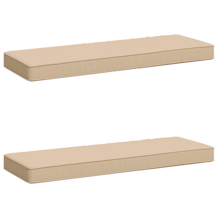 2-delt bænkepude VUGHT 2 pcs 100% polyester Cremefarvet