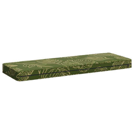 1-delt bænkepude VUGHT 100% polyester Bladdesign 60 x 30 x 5 cm