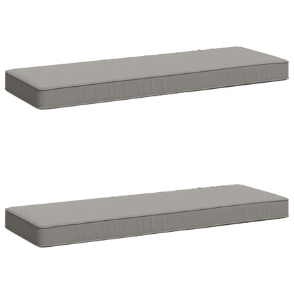 2-delt bænkepude VUGHT 2 pcs 100% polyester Grå 80 x 30 x 5 cm