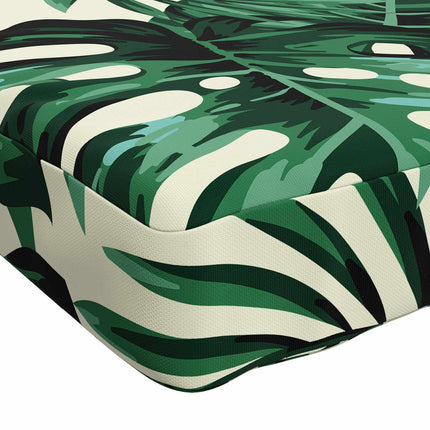 2-delt bænkepude VUGHT 2 pcs 100% polyester Bladmønster