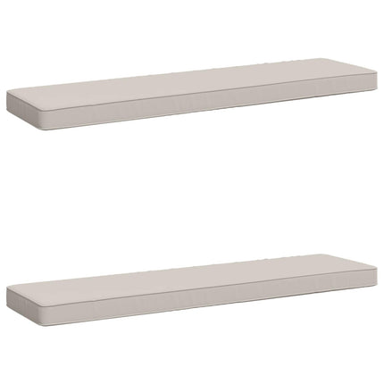 2-delt bænkepude VUGHT 2 pcs 100% polyester Hvid