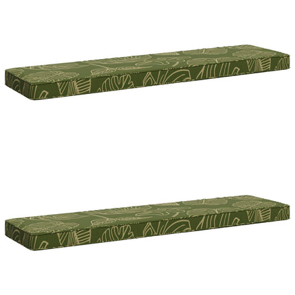 2-delt bænkepude VUGHT 2 pcs 100% polyester Bladdesign