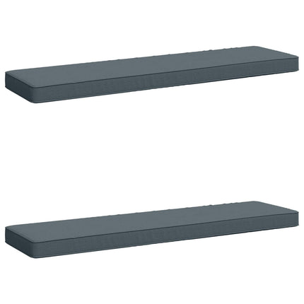 2-delt bænkepude VUGHT 2 pcs 100% polyester Blå 110 x 30 x 5 cm