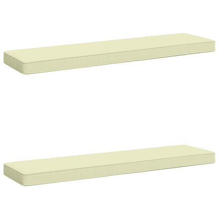 2-delt bænkepude VUGHT 2 pcs 100% polyester Cremefarvet