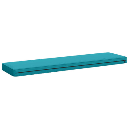 1-delt bænkepude VUGHT 100% polyester Turkis 110 x 30 x 5 cm