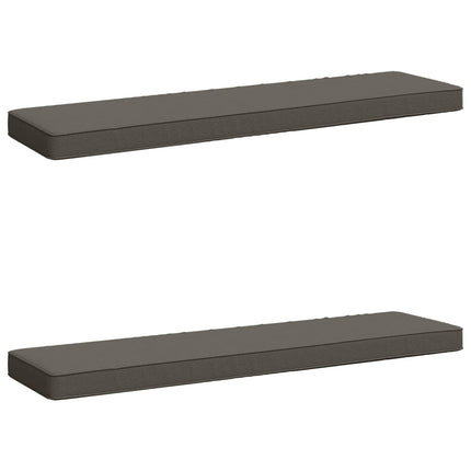 2-delt bænkepude VUGHT 2 pcs 100% polyester Grå 120 x 30 x 5 cm