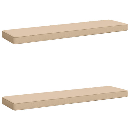 2-delt bænkepude VUGHT 2 pcs 100% polyester Cremefarvet