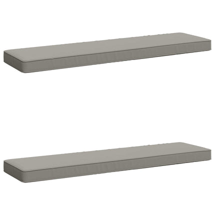 2-delt bænkepude VUGHT 2 pcs 100% polyester Grå 120 x 30 x 5 cm