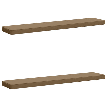 2-delt bænkepude VUGHT 2 pcs 100% polyester Gråbrun