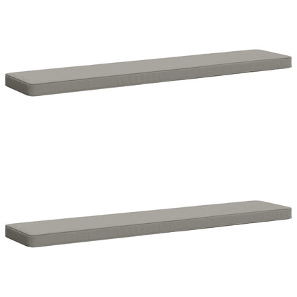 2-delt bænkepude VUGHT 2 pcs 100% polyester Grå 160 x 30 x 5 cm