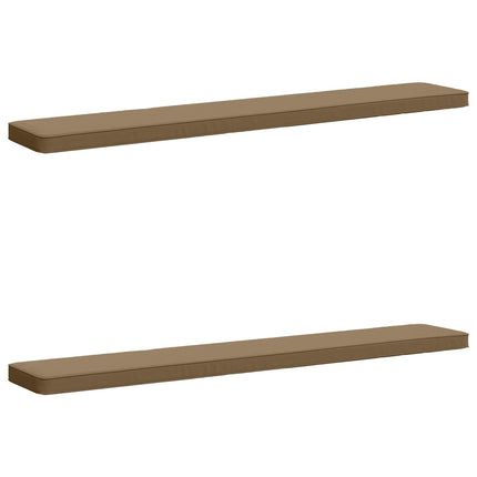 2-delt bænkepude VUGHT 2 pcs 100% polyester Gråbrun