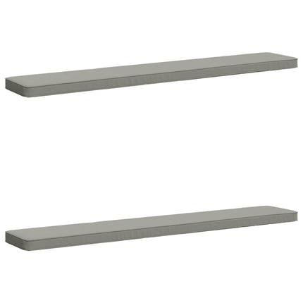 2-delt bænkepude VUGHT 2 pcs 100% polyester Grå 180 x 30 x 5 cm