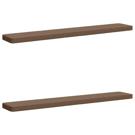 2-delt bænkepude VUGHT 2 pcs 100% polyester Gråbrun