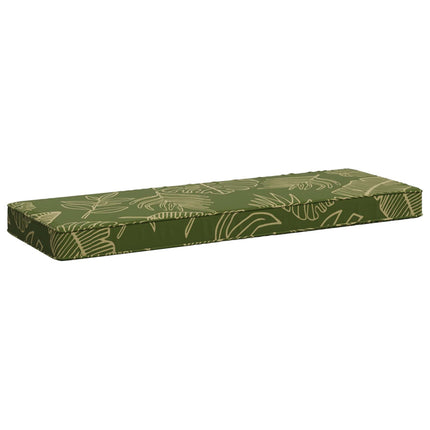 1-delt bænkepude VUGHT 100% polyester Bladdesign 80 x 40 x 5 cm