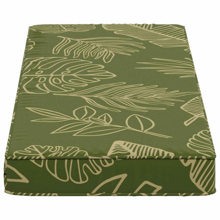 1-delt bænkepude VUGHT 100% polyester Bladdesign 80 x 40 x 5 cm