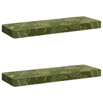 2-delt bænkepude VUGHT 2 pcs 100% polyester Bladdesign