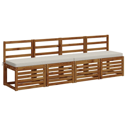 1-delt bænkepude VUGHT 100% polyester Hvid 110 x 40 x 5 cm