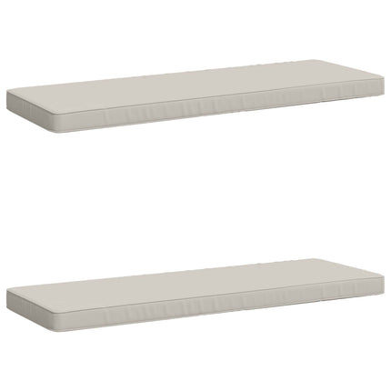 2-delt bænkepude VUGHT 2 stk. 100% polyester Hvid