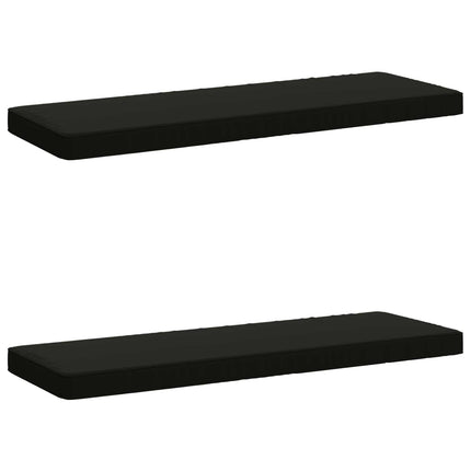 2-delt bænkepude VUGHT 2 stk. 100% polyester Sort