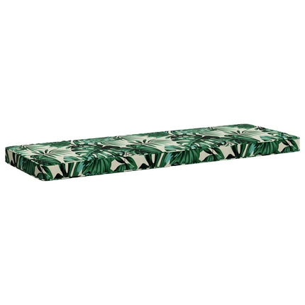 2-delt bænkepude VUGHT 2 stk. 100% polyester Bladmønster