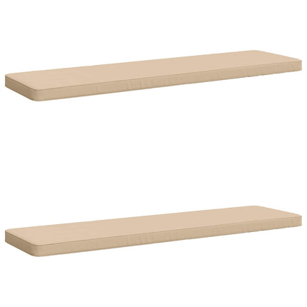 2-delt bænkepude VUGHT 2 stk. 100% polyester Cremefarvet