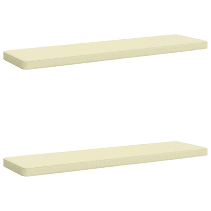2-delt bænkepude VUGHT 2 stk. 100% polyester Cremefarvet