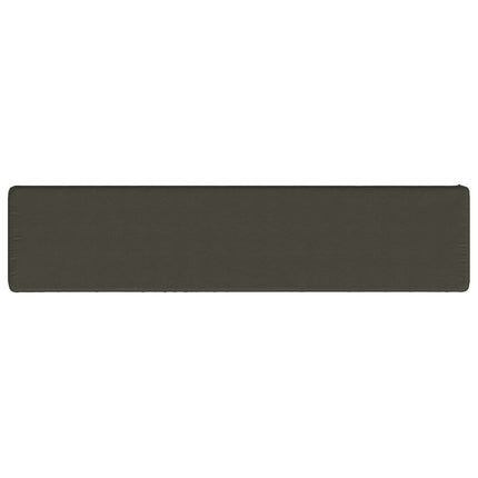 1-delt bænkepude VUGHT 100% polyester Antracit 170 x 40 x 5 cm