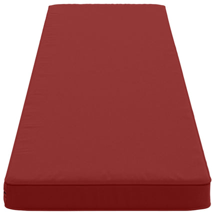 1-delt bænkepude VUGHT 100% polyester Vinrød 180 x 40 x 5 cm