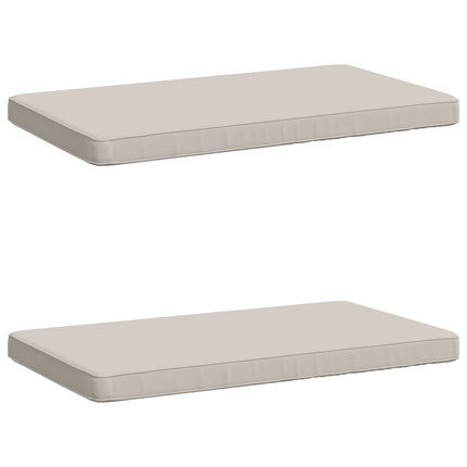 2-delt bænkepude VUGHT 2 stk. 100% polyester Hvid