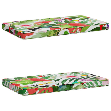 2-delt bænkepude VUGHT 2 stk. 100% polyester Flerfarvet