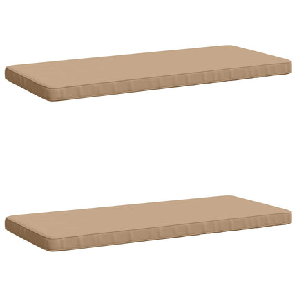 2-delt bænkepude VUGHT 2 stk. 100% polyester Sandfarvet