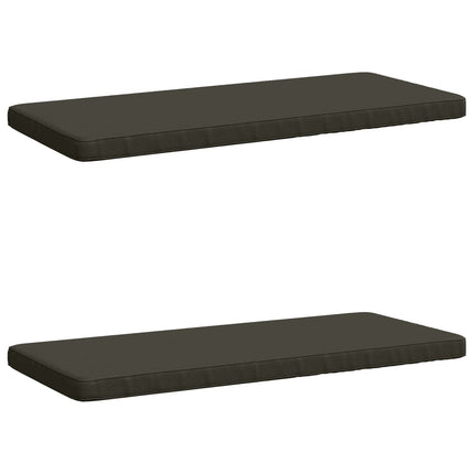 2-delt bænkepude VUGHT 2 stk. 100% polyester Antracit