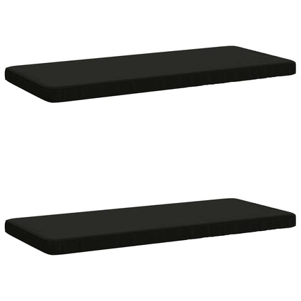 2-delt bænkepude VUGHT 2 stk. 100% polyester Sort